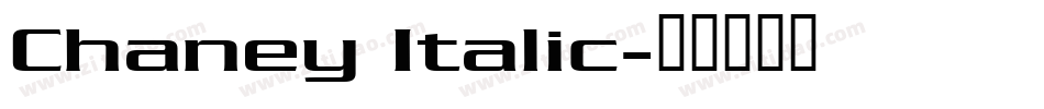 Chaney Italic字体转换
